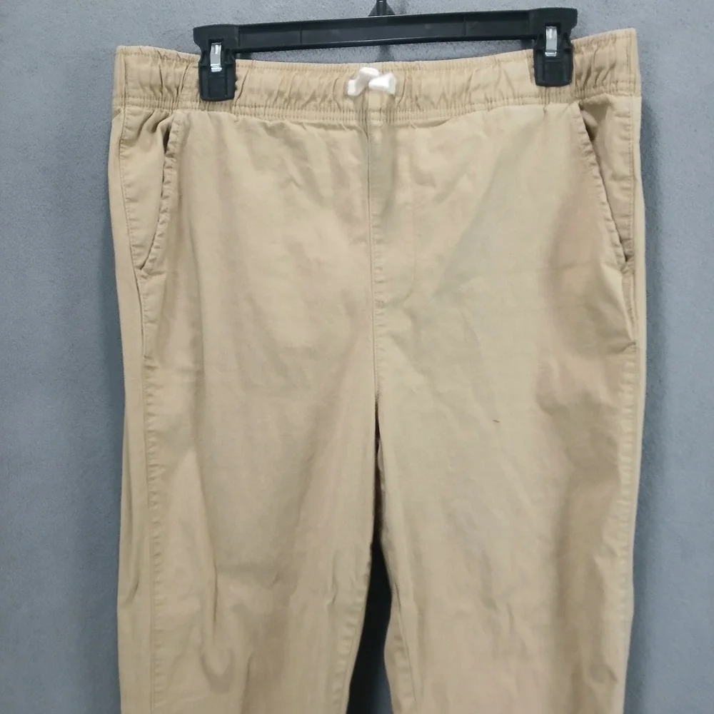 Place Jogger Pants Youth 16 Husky Beige Stretch Classic Fit Drawstring‎ Waist